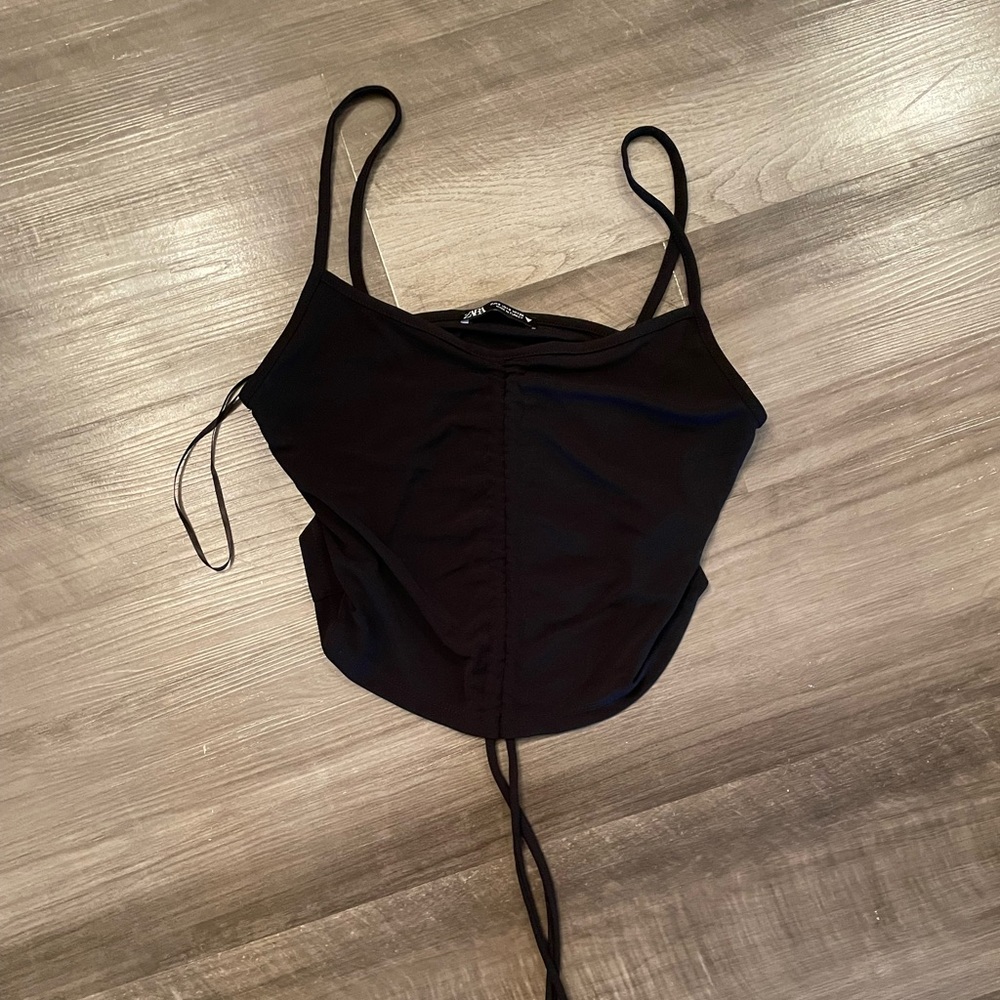 Zara Black Crop Top